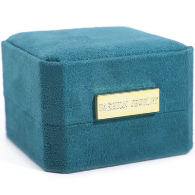 Wholesale Manufacturing Luxury handmade Jewelry Box packaging Personalized Custom logo high end สีน้ําเงินอ่อน สร้อยคอ สร้อยข้อมือ หูแหวน Packaging Velvet Octagonal Jewelry Box