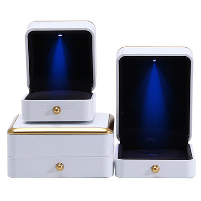 ซื้อ กล่องเครื่องประดับที่กําหนดเอง แพ็คเกจกล่องเครื่องประดับพลาสติกทองคํา online manufacture