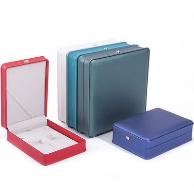 ซื้อ สี่เหลี่ยมทําด้วยมือ Hanhong Custom Logo Box Crown Design กล่องหนัง PU หรูหรากล่องเครื่องประดับ online manufacture