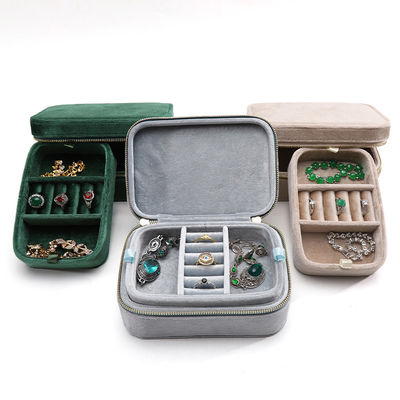 ซื้อ ตราสัญลักษณ์พิเศษ Wedding Velvet Travel Ring Box สําหรับแฮนฮอง คู่ห้อย online manufacture