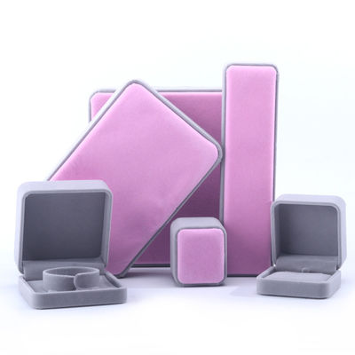 กล่องบรรจุเครื่องประดับผ้าห่มประเภท Custom Grade สําหรับสร้อยหูห้อยห้อย และแหวน