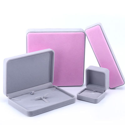 กล่องบรรจุเครื่องประดับผ้าห่มประเภท Custom Grade สําหรับสร้อยหูห้อยห้อย และแหวน