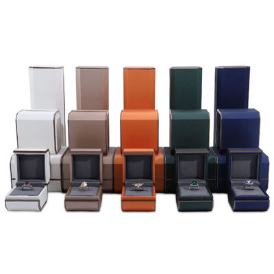 ซื้อ กล่องบรรจุเครื่องประดับอลังการแบบกําหนดเองในหนัง PU สําหรับแหวน สร้อยคอและข้อมือ online manufacture