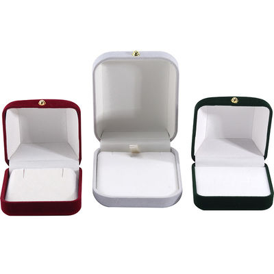 Hanhong Custom Logo Flocked Rectangle Jewelry Package for Bracelet Necklace Earrings ผ้าพันคอผ้าพันคอ