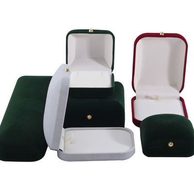 Hanhong Custom Logo Flocked Rectangle Jewelry Package for Bracelet Necklace Earrings ผ้าพันคอผ้าพันคอ