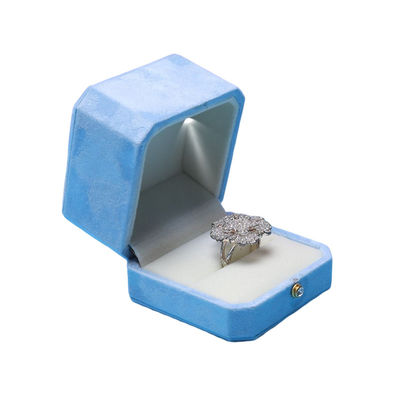 กล่องเครื่องประดับ LED สีน้ําเงินสีหอมสี่เหลี่ยม Hanhong Screen's Custom Solution for Packaging