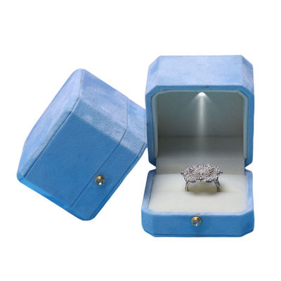 กล่องเครื่องประดับ LED สีน้ําเงินสีหอมสี่เหลี่ยม Hanhong Screen's Custom Solution for Packaging