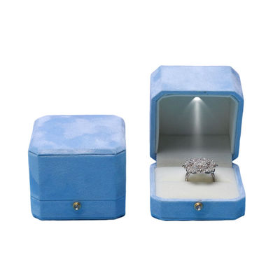 กล่องเครื่องประดับ LED สีน้ําเงินสีหอมสี่เหลี่ยม Hanhong Screen's Custom Solution for Packaging