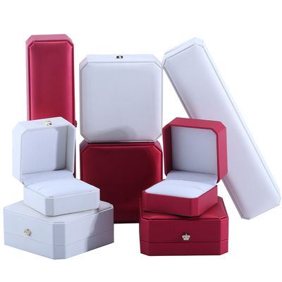 กล่องเครื่องประดับในวัสดุหนัง Hanhong Custom High End Gift Box สําหรับสินค้าหรู