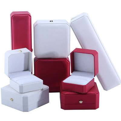 กล่องเครื่องประดับในวัสดุหนัง Hanhong Custom High End Gift Box สําหรับสินค้าหรู