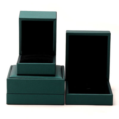 ซื้อ กล่องบรรจุเครื่องประดับผ้าห่มหรู สีเขียว สร้อยคอหนัง PU และแหวน Hanhong online manufacture