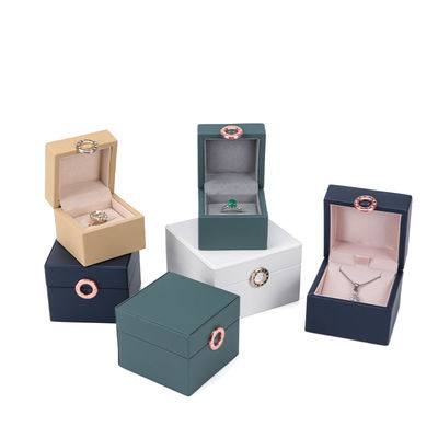 ซื้อ กล่องเครื่องประดับ Hanhong Four-Leaf Clover Luxury PU Leather Ring Box พร้อมโลโก้ตามสั่ง online manufacture