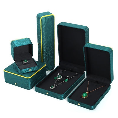 กล่องเครื่องประดับสีเขียวทําด้วยมือ สําหรับสร้อยข้อมือ สร้อยคอ วงจรสหรัฐ Hanhong BH2