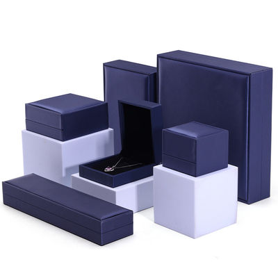 ซื้อ กล่องบรรจุเครื่องประดับผ้าห่มแบบแฮนฮอง 9*9*4.5cm สีน้ําเงิน PU online manufacture
