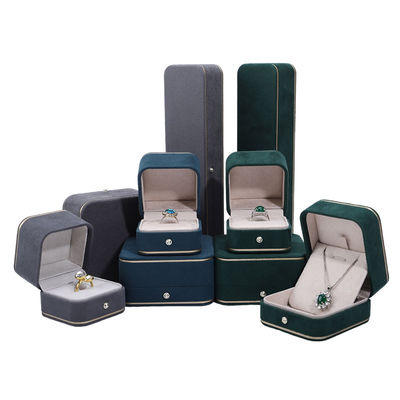 กล่องเครื่องประดับผ้าหอมแดงสําหรับสร้อยคอ สร้อยข้อมือ แหวนแก้ไขการนําเสนอ