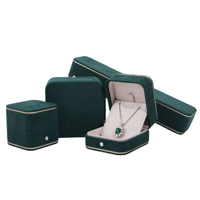 กล่องเครื่องประดับผ้าหอมแดงสําหรับสร้อยคอ สร้อยข้อมือ แหวนแก้ไขการนําเสนอ