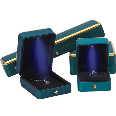 ซื้อ สร้อยข้อมือ สร้อยคอ แหวนกล่องเครื่องประดับ พร้อมเครื่องจัดสรรหรู สีฟ้า online manufacture