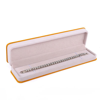 กล่องบรรจุเครื่องประดับสีแพรคอตสีแพรคอตสําหรับชั้นสองและขนาด 6*5.5*5cm