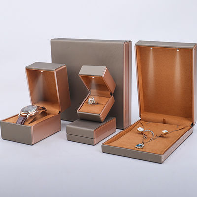 OEM PUหนัง LED กล่องเครื่องประดับ