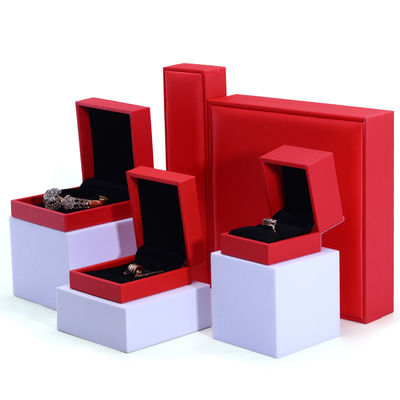 ซื้อ กล่องเครื่องประดับสีแดงสีหนังปลอม online manufacture