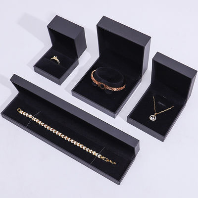 กล่องเครื่องประดับสีดำแบบพลิกทำจากกระดาษแข็ง Eco Handmade กล่องเครื่องประดับแบบปรับแต่งได้