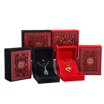 ซื้อ ทําด้วยมือ ขนาดที่กําหนดเอง กล่องเครื่องประดับไม้สําหรับแหวน สร้อยข้อมือ สร้อยคอ online manufacture