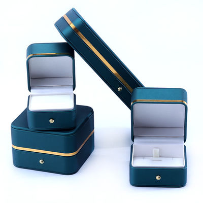10*10*5.5cm กล่องเครื่องประดับหนังหรูทําด้วยมือ สําหรับเครื่องประดับปลาย