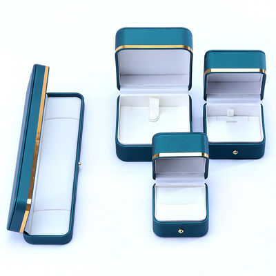 10*10*5.5cm กล่องเครื่องประดับหนังหรูทําด้วยมือ สําหรับเครื่องประดับปลาย