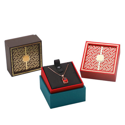 สัญลักษณ์ที่กําหนดเอง กล่องเครื่องประดับไม้สีเขียว