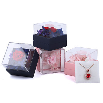ซื้อ กล่องกุหลาบดอกกุหลาบสแควร์หรูกล่องของขวัญเครื่องประดับ สําหรับการนําเสนอที่น่าหลงใหล online manufacture