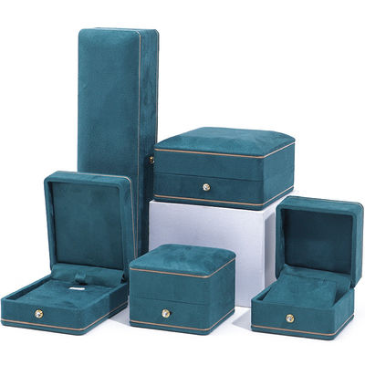 ซื้อ สัญลักษณ์ที่กําหนดเอง แพ็คเกจเครื่องประดับผ้าหอมสําหรับกล่องเครื่องประดับสีเขียว สร้อยข้อมือ สร้อยคอ แหวน online manufacture