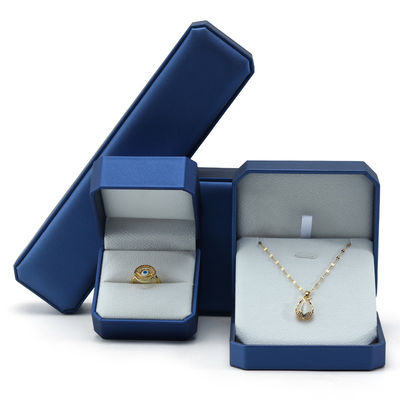 ซื้อ กล่องเครื่องประดับหนังเทียม Navy Convex กล่องบรรจุของหรู online manufacture