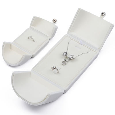 กล่องของขวัญเครื่องประดับสีขาว สวยงาม กล่องบรรจุของหรู สําหรับแหวน Pendant
