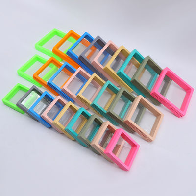 กล่องแสดงเครื่องประดับหลายสี สะพายด้วยหนัง PE ใส