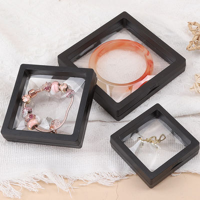 กล่องป้องกันพลาสติกสีดํา สําหรับเครื่องประดับ