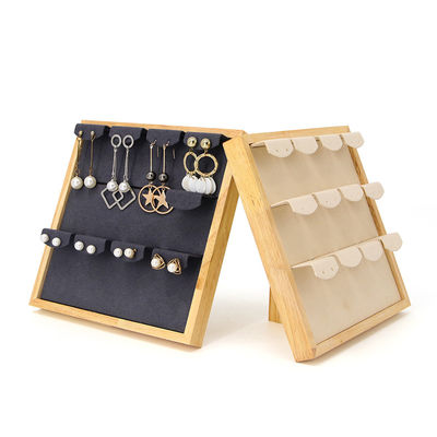 4x3 โปรแกรมหลายเซลล์ เครื่องประดับไม้ ราคการแสดงตัวยืนสําหรับหูฟัง Pendant