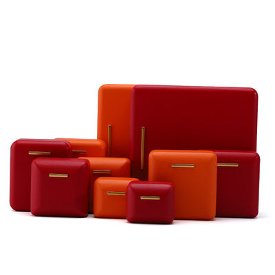 กล่องเก็บเครื่องประดับหนัง PU สีหลากหลาย