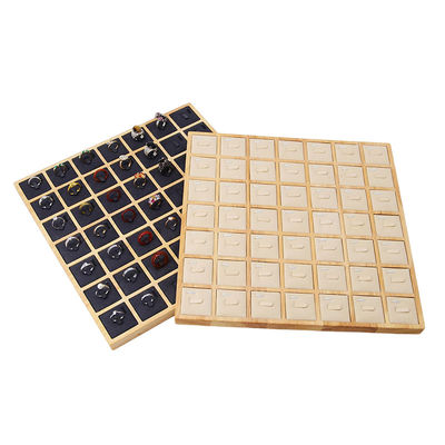 ซื้อ ความจุมาก 7x7 ตะกร้าแสดงเครื่องประดับไม้ online manufacture