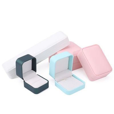 กล่องเก็บเครื่องประดับหนัง PU หลายสี หลังคาคอนเว็กซ์