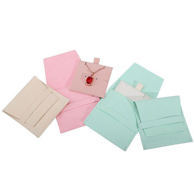กระเป๋าเก็บเครื่องประดับไมโครไฟเบอร์แบบ Soft Touch พร้อมเครื่องแยกหูที่ถอดได้