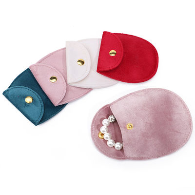 กระเป๋าเครื่องประดับผ้าห่มทรงไข่เรียบ