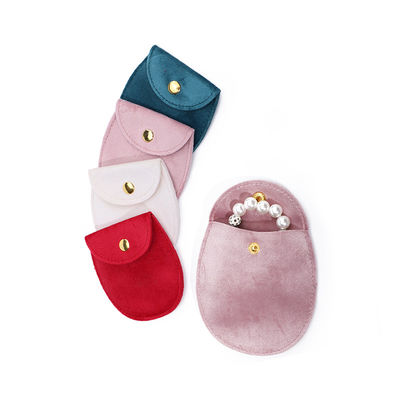 กระเป๋าเครื่องประดับผ้าห่มทรงไข่เรียบ