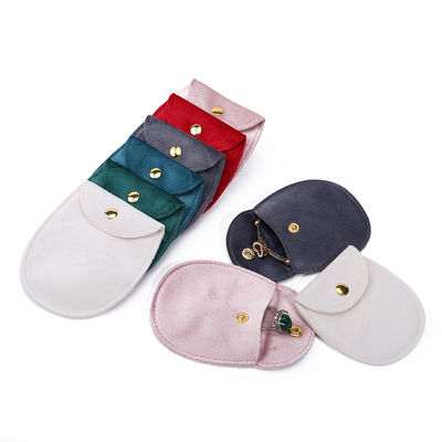 กระเป๋าเครื่องประดับผ้าห่มทรงไข่เรียบ