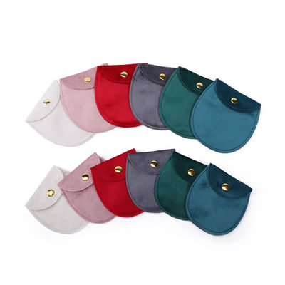 กระเป๋าเครื่องประดับผ้าห่มทรงไข่เรียบ