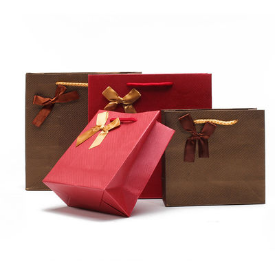 ซื้อ Twill Grain หนังกระดาษกระดาษกระดาษกระเป๋าของขวัญ กระเป๋าสะพายเครื่องประดับ online manufacture