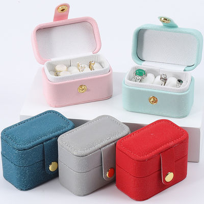 ซื้อ มินิ PU หนังหู Stud แหวนกล่องเก็บเครื่องประดับ online manufacture