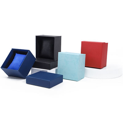 กล่องนาฬิกากระดาษเมล็ด Twill Single Slot Packaging with Detachable Pillow กล่องนาฬิกา