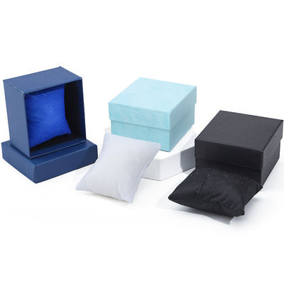 กล่องนาฬิกากระดาษเมล็ด Twill Single Slot Packaging with Detachable Pillow กล่องนาฬิกา