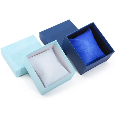กล่องนาฬิกากระดาษเมล็ด Twill Single Slot Packaging with Detachable Pillow กล่องนาฬิกา
