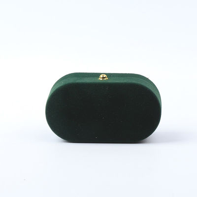 ซื้อ การผลิตยอดขาย กล่องเครื่องประดับหรู สิทธิบุคคลธรรมเนียม สีเขียว ผ้าห่มเครื่องประดับ แพคเกจงานแต่งงาน กล่องแหวนคู่ที่มีโลโก้ online manufacture